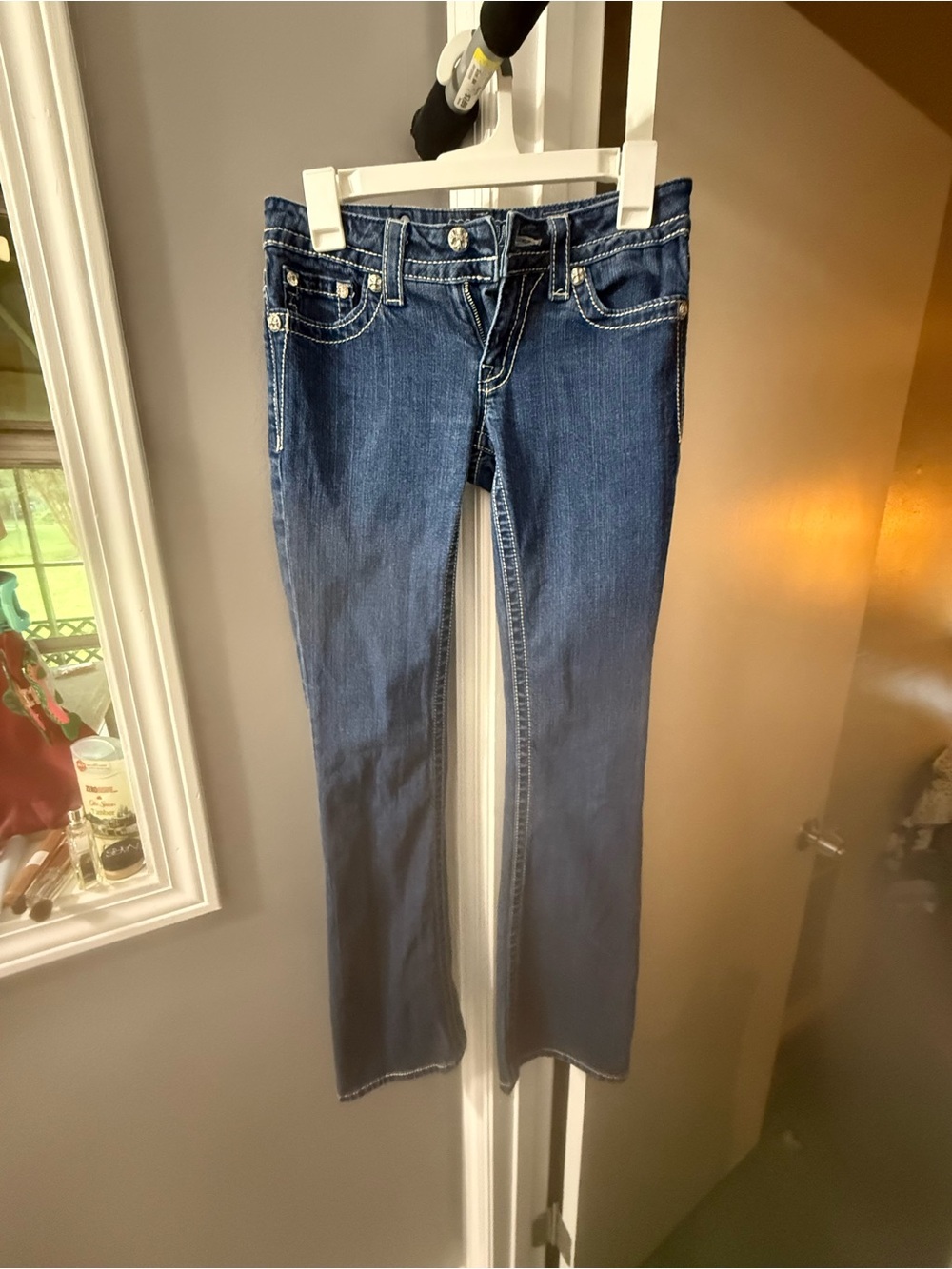 Miss Me Dark Blue Lowrise Bootcut Denim Jeans